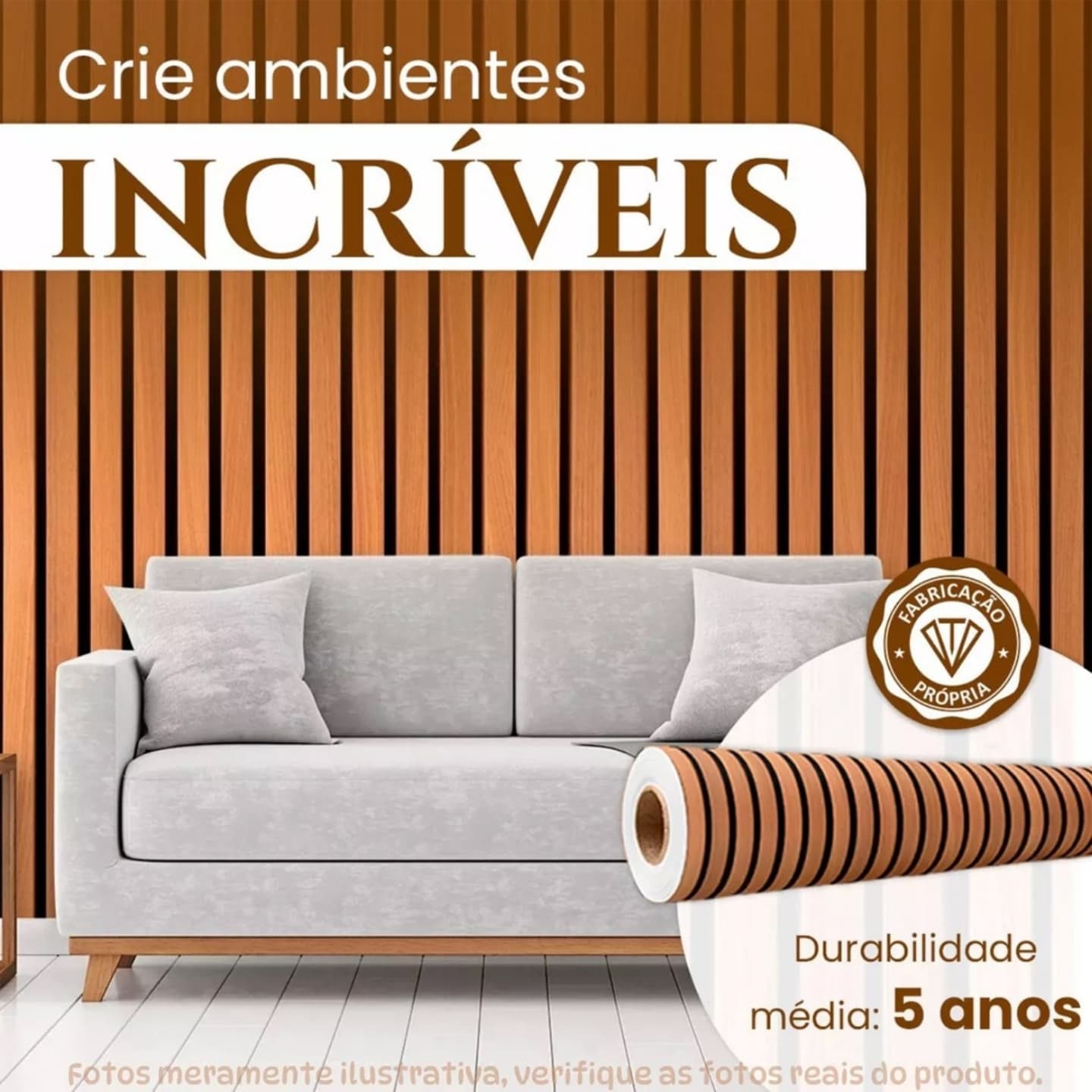 Papel de Parede Ripado 